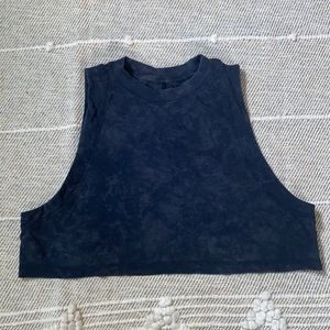 lululemon All Yours Crop Tank Top Cloudy Wash